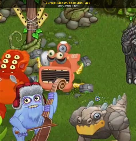 Cursed Rare Wubbox Skin Pack My Singing Monsters Mods