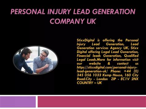 Ppt Personal Injury Lead Generation Company Uk Powerpoint