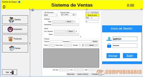 Sistema De Control De Ventas CompuBinario 27552 Hot Sex Picture