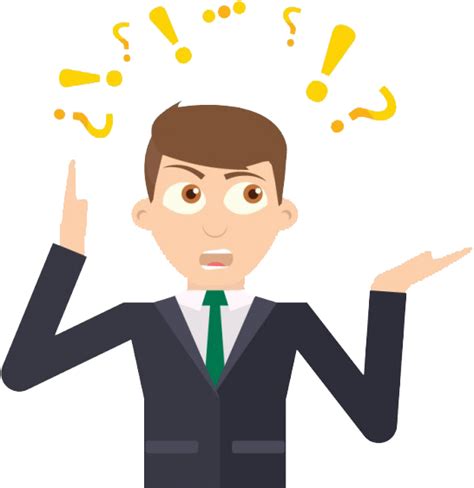 Download Businessman Thinking Png Download Surprised Vector Hd