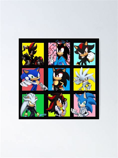 "Shadow The Hedgehog " Poster for Sale by PlayTimeUp | Redbubble