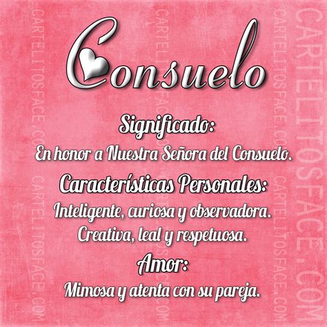 Consuelo Imágenes con frases para compartir en Facebook