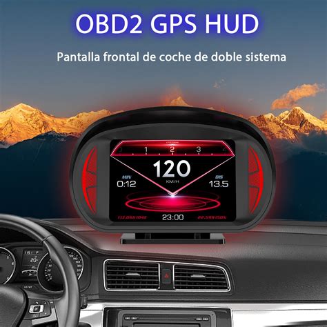 New V Obd Hud Gauge On Board Computer Digital Security Alarm