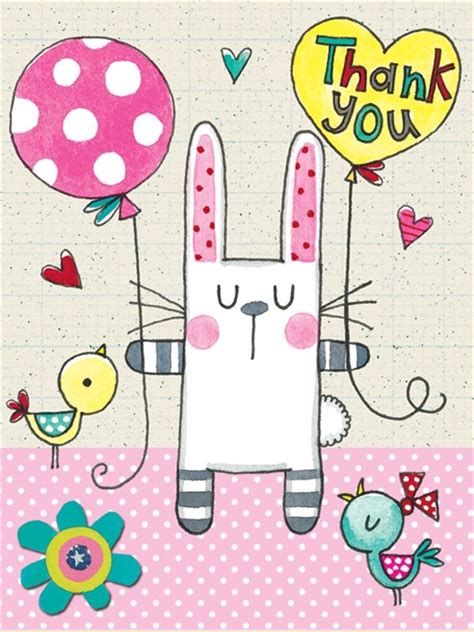 Thank you card, bunny | Thank u cards, Thanks card, Cards