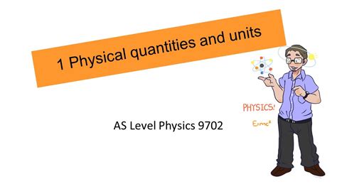 Physical Quantities And Units Revision As Level Physics Memo Youtube