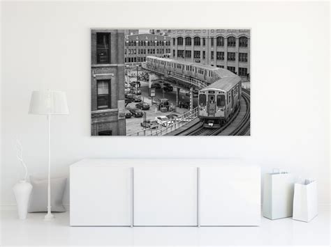 Chicago El Train Photography Chicago Wall Art Purple Line - Etsy