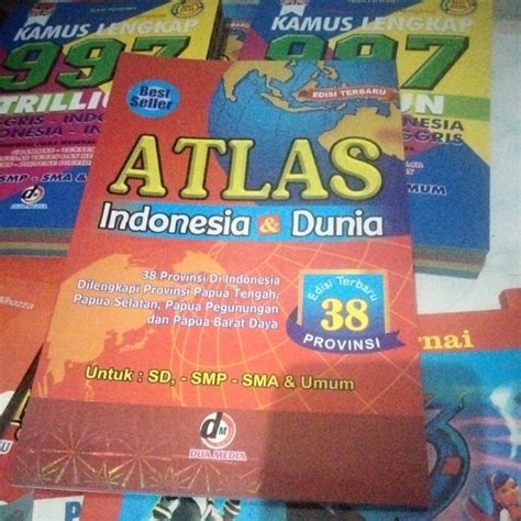 Jual Atlas Idonesia And Dunia Edisi Terbaru 38 Propinsi Original