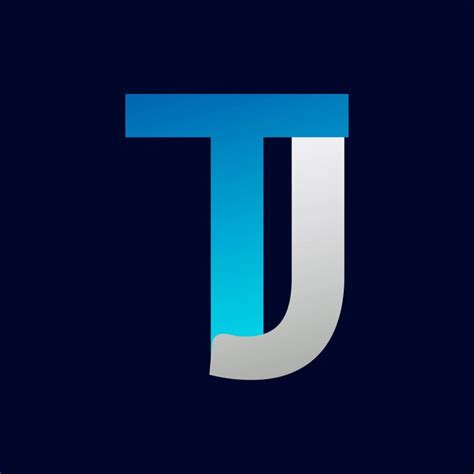 Resumen plantilla de diseño de logotipo de letra tj ilustración de