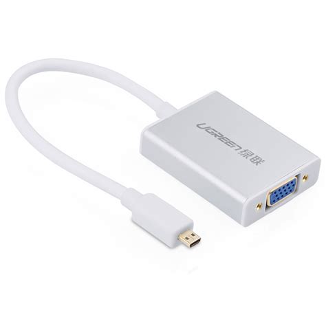 Cáp chuyển đổi Micro HDMI sang VGA cao cấp Ugreen 40222 15cm