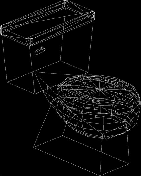 Toilet 3D DWG Model for AutoCAD • Designs CAD