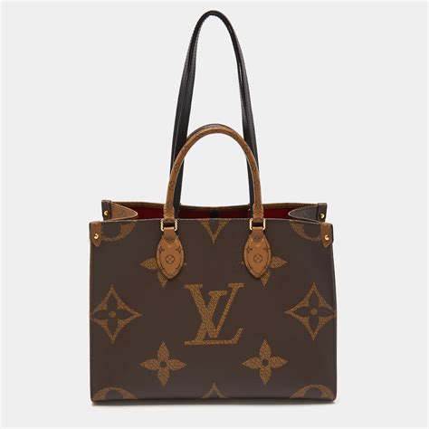 Louis Vuitton Reverse Monogram Canvas Giant Onthego MM Bag Louis