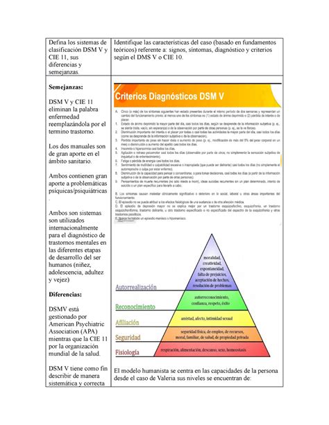 Defina los sistemas de clasificación DSM V y CIE 11 psicopatologia