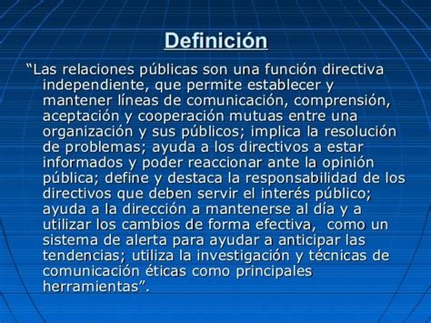 Qué son las RRPP Relaciones publicas Comprensión Resolución de