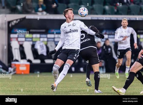 Warsaw Poland 12th Feb 2023 Tomas Pekhart Of Legia In Action During