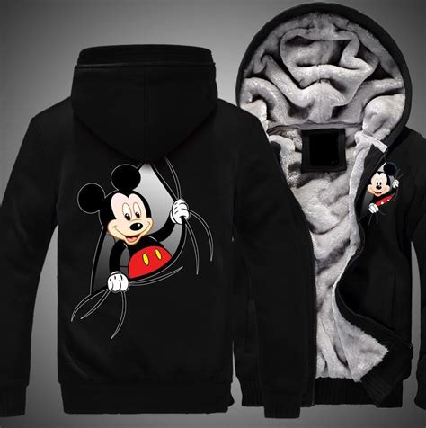 Mickey Mouse Ripped Disney Fleece Jacket 3d Haillierowe