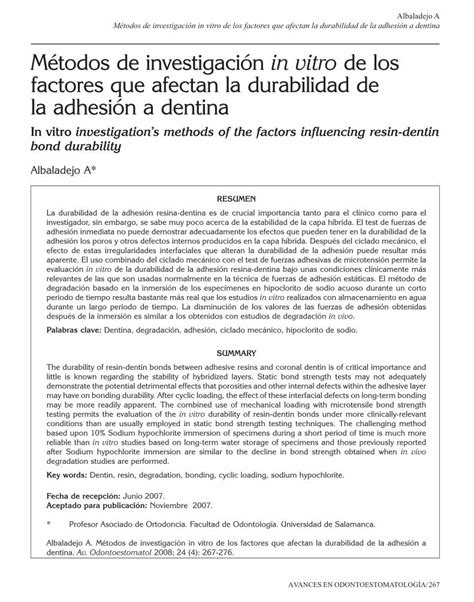 Pdf Métodos De Investigación In Vitro De Los Factores Que Afectan La