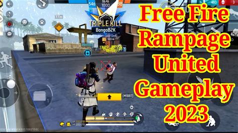 Free Fire Rampage United Gameplay 2023 Free Fire New Gaming Mode