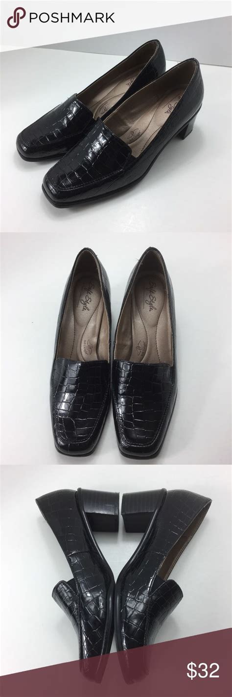 Soft Style Hush Puppies 7m Black Patent Leather Black Patent Leather Hush Puppies Shoes