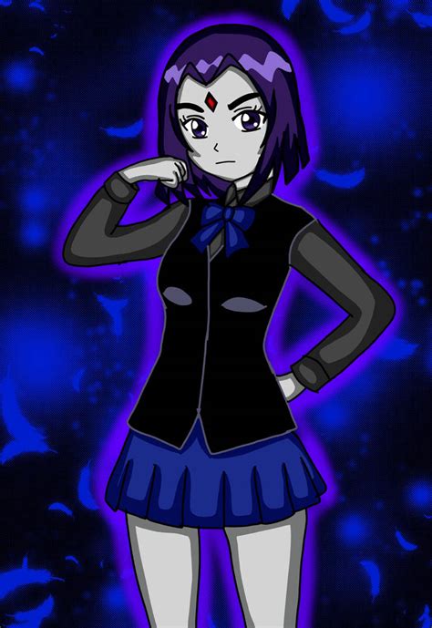 Teen Titans - Raven ( Anime version of me ) by Rachel-Bell on DeviantArt