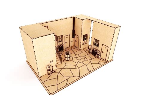 CNC Laser Cutting Puzzle Wooden House Model CDR File Vectors File