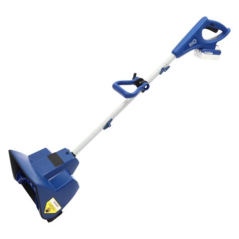 Battery Powered Snow Thrower Blue Cordless Rechargeable Snow Thrower