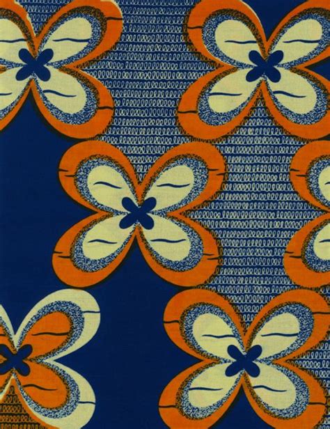 African Pattern Printed Textile From The Book African Textile