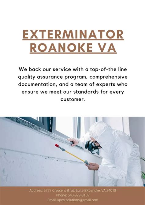 PPT Exterminator Roanoke VA Killinger Pest Solutions PowerPoint