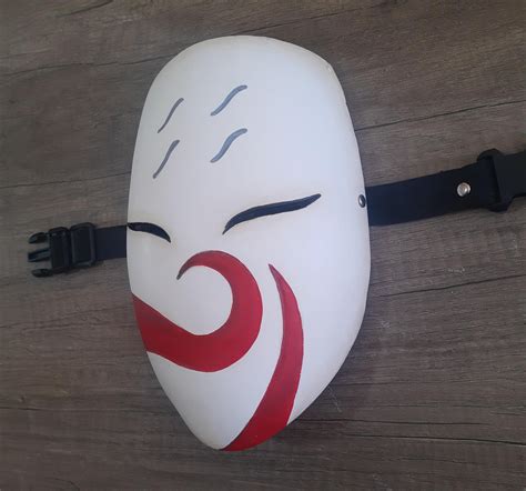 Anime Mask Handmade With Custom Colors Haku Anbu Art For Collection