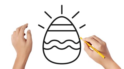 How To Draw An Easter Egg Easy Drawings YouTube