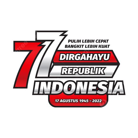 Gambar Logo Hut Ri Ke 77 Dirgahayu Republik Indonesia 2022 Warna Merah Dan Silver Tapi Ri 77