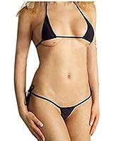 Luckilia Women S Sheer Extreme Bikini Halterneck Top And Tie Sides