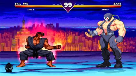 Evil Ryu Vs Bane High Level Insane Epic Fight Street Fighter M U G