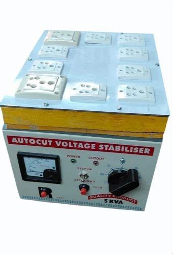 Single Phase 3 KVA Autocut Voltage Stabilizer At Rs 6590 Piece In