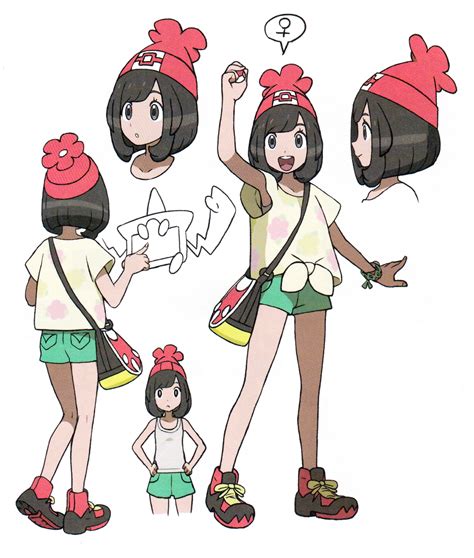 Bocetos Selene Pokémon Sun And Moon Pokémon Ultrasun And Ultramoon Pokemon Personajes Diseño De