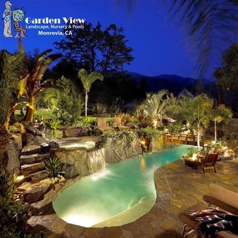 Landscaping Around Pool Tropical Pool Landscaping Backyard Pool