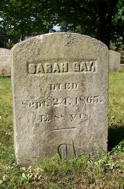 Sarah Gay Homenaje De Find A Grave