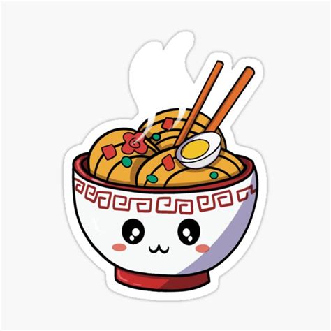 Kawaii Ramen Sticker For Sale By NohaArtwork Redbubble