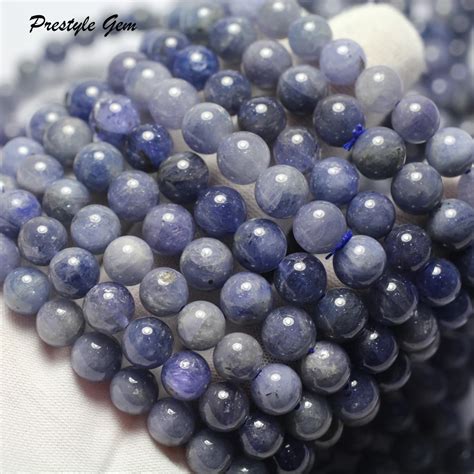 Meihan Natural A Tanzanite Smooth Round Loose Beads Stone For Jewerly