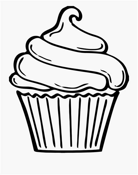 Black And White Clipart Cupcakes 10 Free Cliparts Download Images On