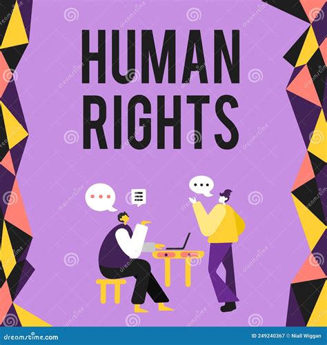 Conceptual Caption Human Rights Internet Concept Moral Principles