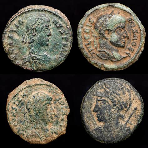 Romeinse Rijk Lot Comprising 4 Ae Coins Follis And Catawiki