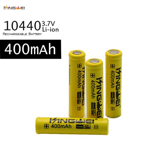 Kingwei Wholesale Rechargeable 3 7v 400mah10440 Aaa Li Ion Battery