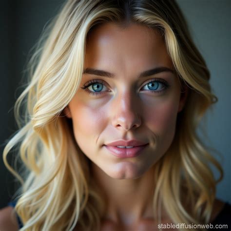 Blonde With Blue Eyes Stable Diffusion Online