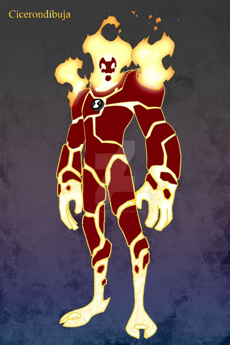 Heatblast Ben 10 Os Style By Cicerondibuja On Deviantart