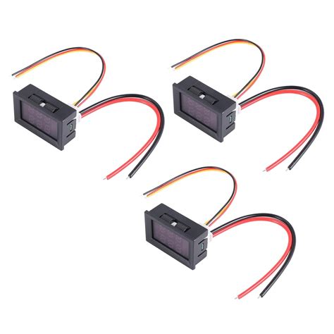 LEWITORS 3 Pezzi LED Digital DC 0 100V 10A Tensione Amplificatore Di