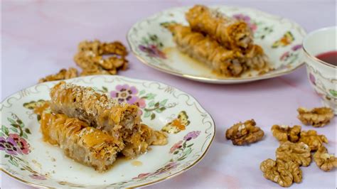 Baklava Recept Za Baklavu Rolovana Baklava Youtube