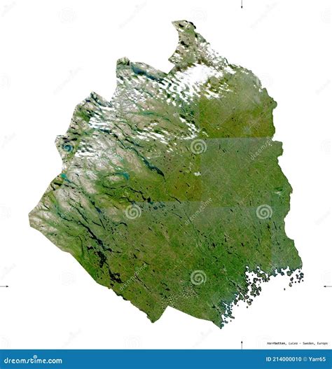 Norrbotten Sweden White Solid Sentinel 2 Satellite Stock