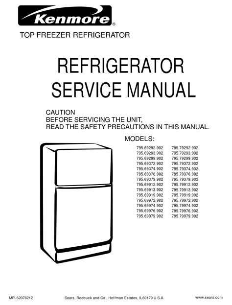 Kenmore Refrigerator Schematic Diagram