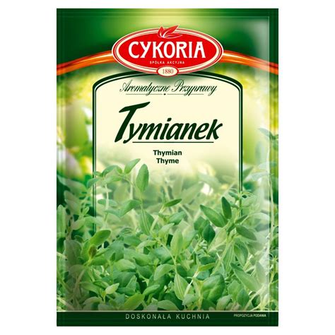 Cykoria Aromatyczne Przyprawy Tymianek 10 g Delikatesy Dwójka