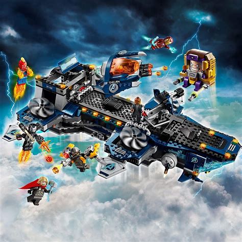 Lego Marvel Avengers Helicarrier Toy With Iron Man Thor And Captain